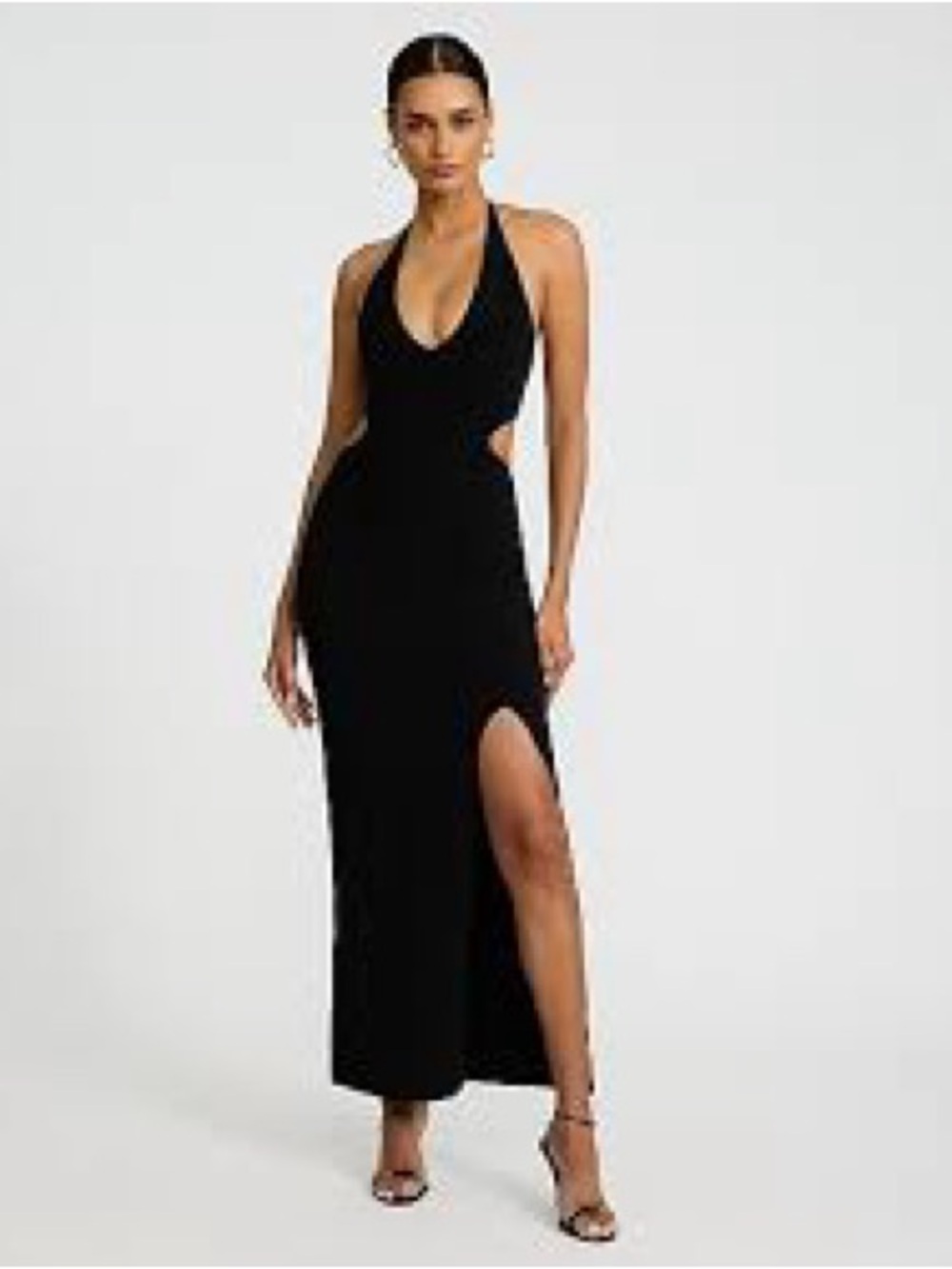 Express Black Cutout Maxi Dress